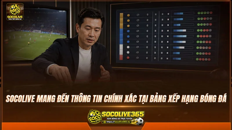 Socolive TV mang đến thông tin bảng xếp hạng bóng đá chính xác Socolive TV mang đến thông tin bảng xếp hạng bóng đá chính xác