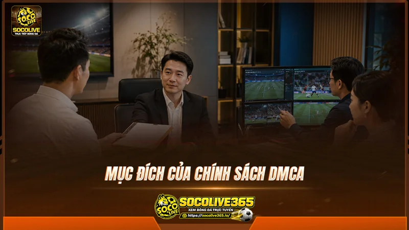 Mục đích của chính sách DMCA của Socolive Mục đích của chính sách DMCA của Socolive