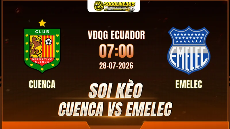 Chuyên gia Socolive soi kèo Cuenca vs Emelec trước giờ bóng lăn