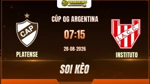 Chuyên gia Socolive soi kèo Platense vs Instituto trước giờ bóng lăn